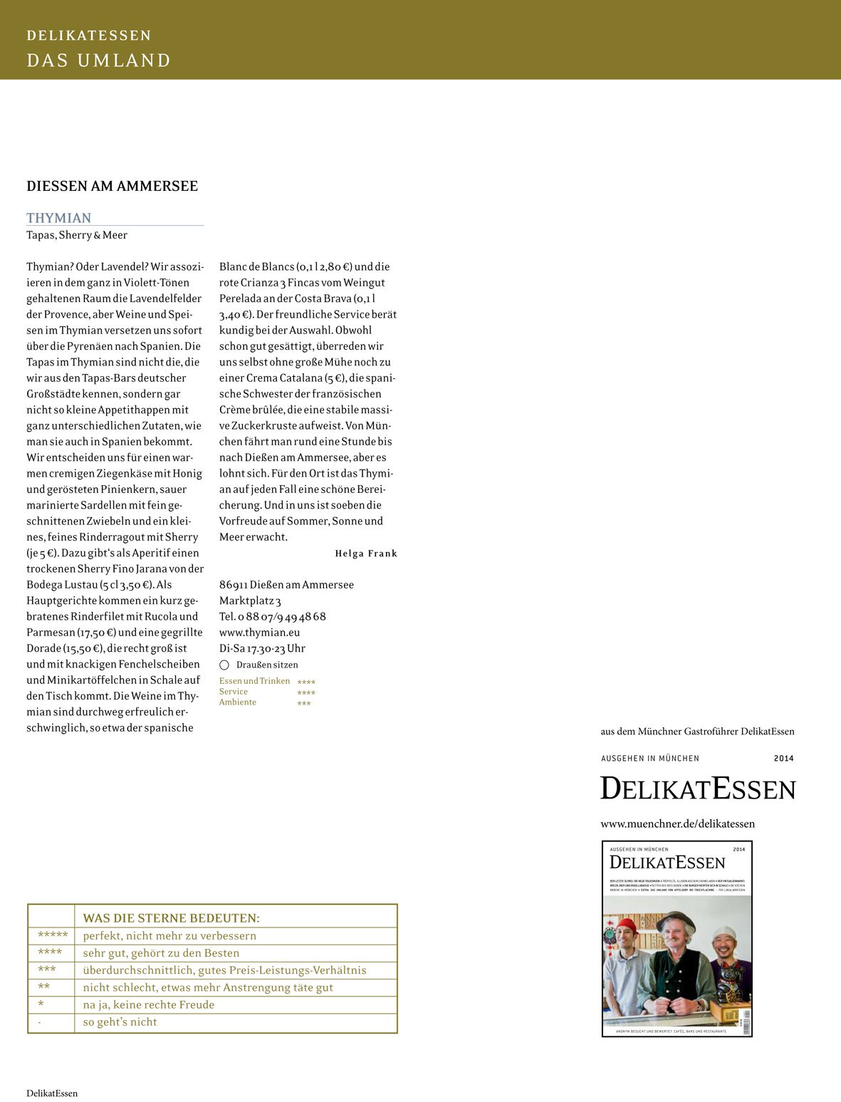 Delikatessen - Das Umland